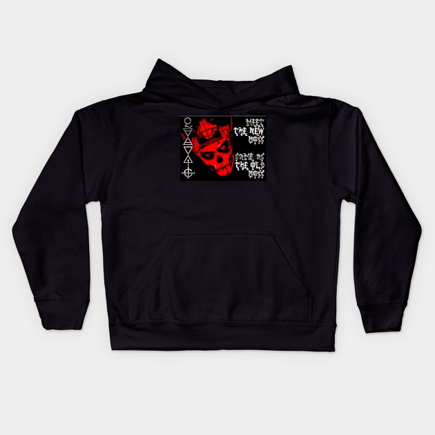 SKULL MASK NEW BOSS Kids Hoodie by shethemastercovets